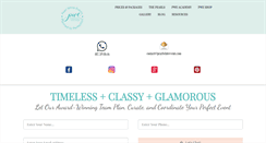 Desktop Screenshot of pearlwhiteevents.com